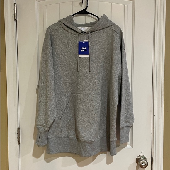 JoyLab Heather Gray Hoodie large NWT - Picture 1 of 7